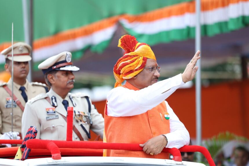 स्वतंत्रता दिवस 2025: प्रतिमाह 5 हजार रूपए पेंशन, बस सेवा योजना, कमिश्नर प्रणाली समेत पढ़ें मुख्यमंत्री विष्णु देव साय ने स्वतंत्रता दिवस के अवसर पर क्या कुछ घोषणा की...